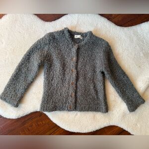 Rylee + Cru Charcoal Button-Up Cardigan girls 4-5y
